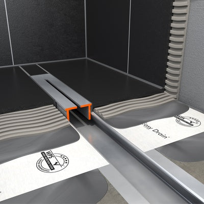 Easy Drain XS Nano-Line 100 cm avec corps d’encastrement