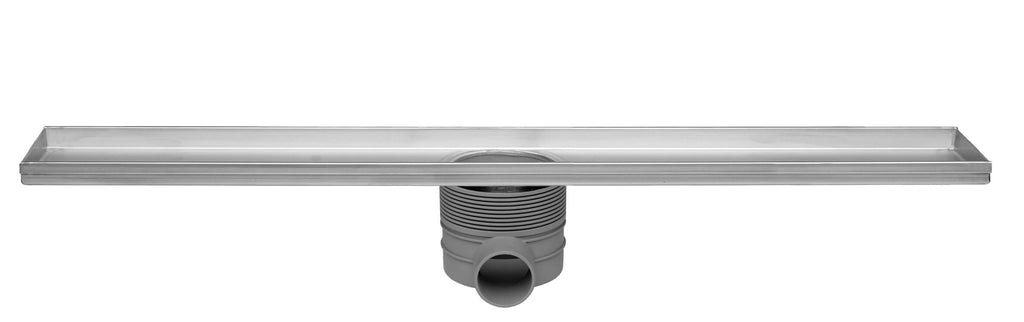 Grille polie Easy Drain move-4 120cm avec corps d’encastrement