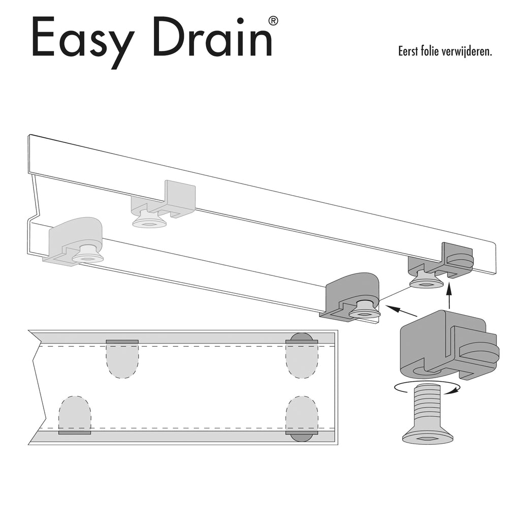 Zero grate supports with click system (4 pcs.)